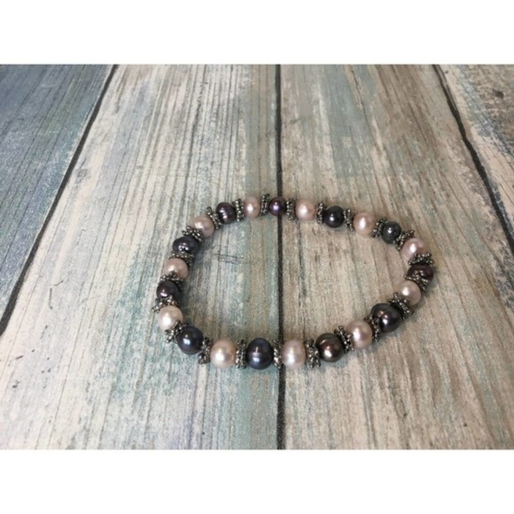 Real Multi Colored Pearl Bracelet
